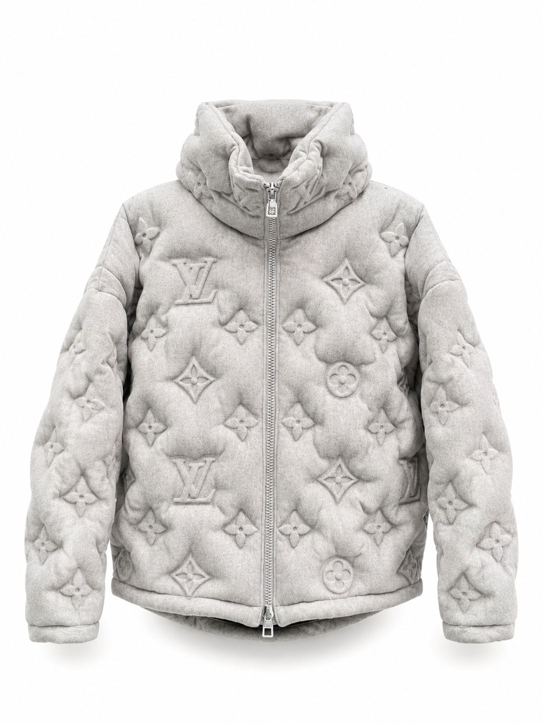 Ikonische Pufferjacke Grau