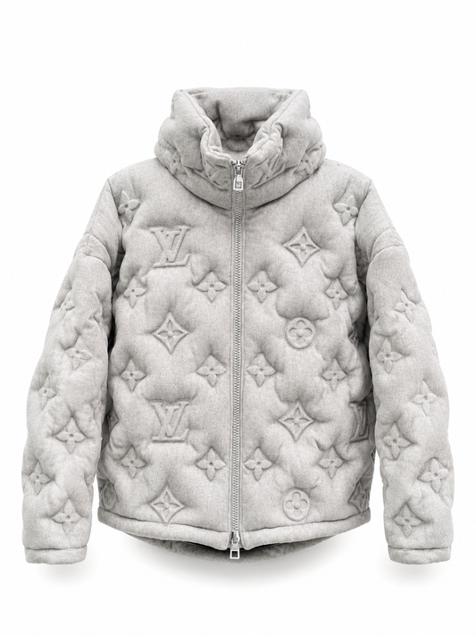 Ikonische Pufferjacke Grau