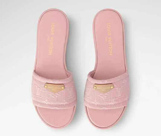 “LV“ Denim Sandalen