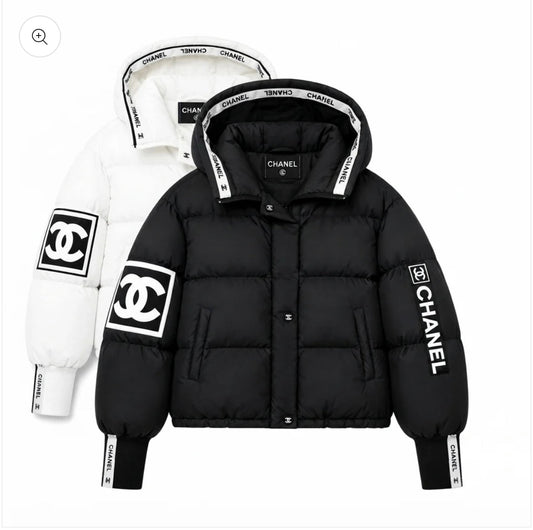 ‘‘CC“ Hooded Puffer Jacke